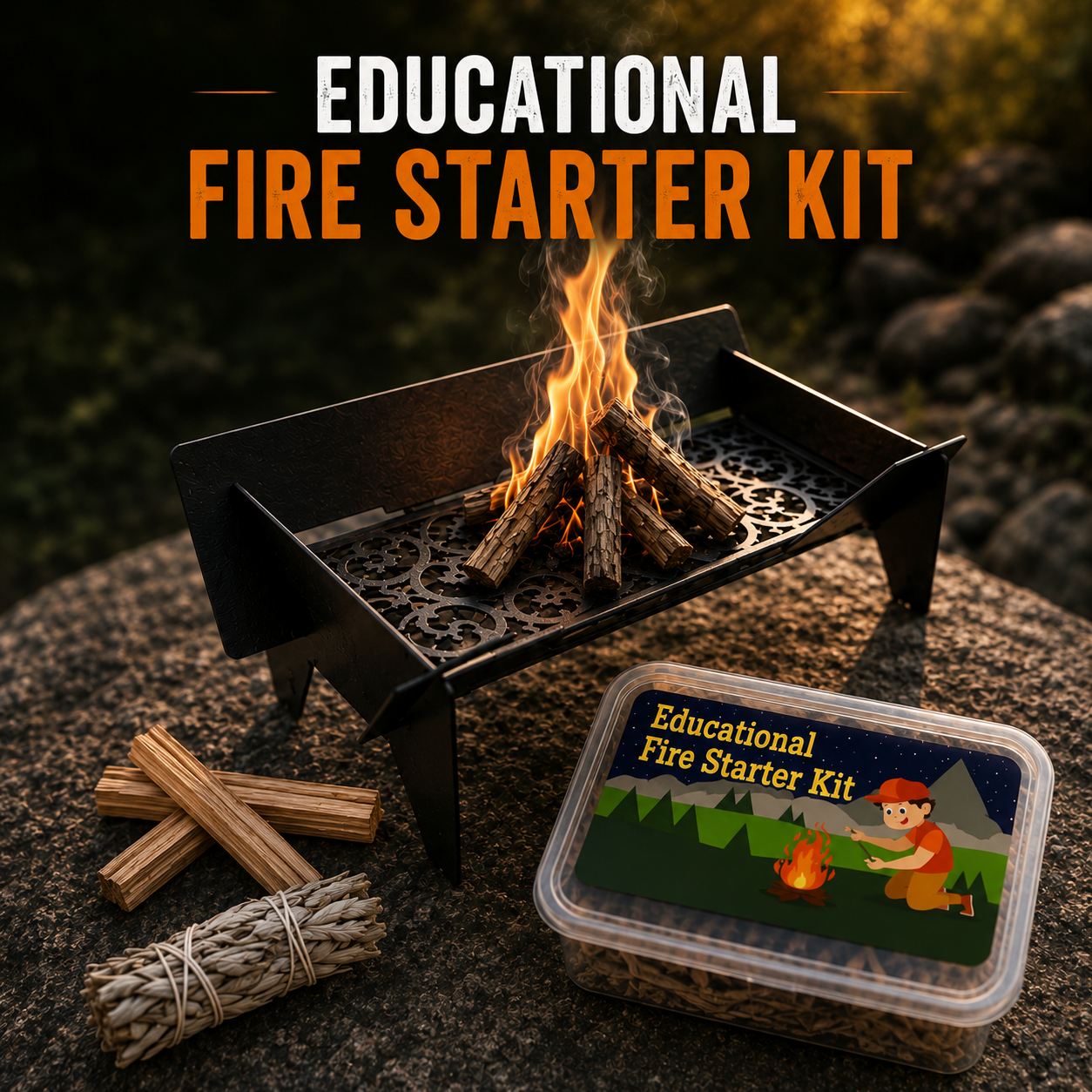 Project C: Learn to Burn Mini Fire Pit a  Sensory Experience