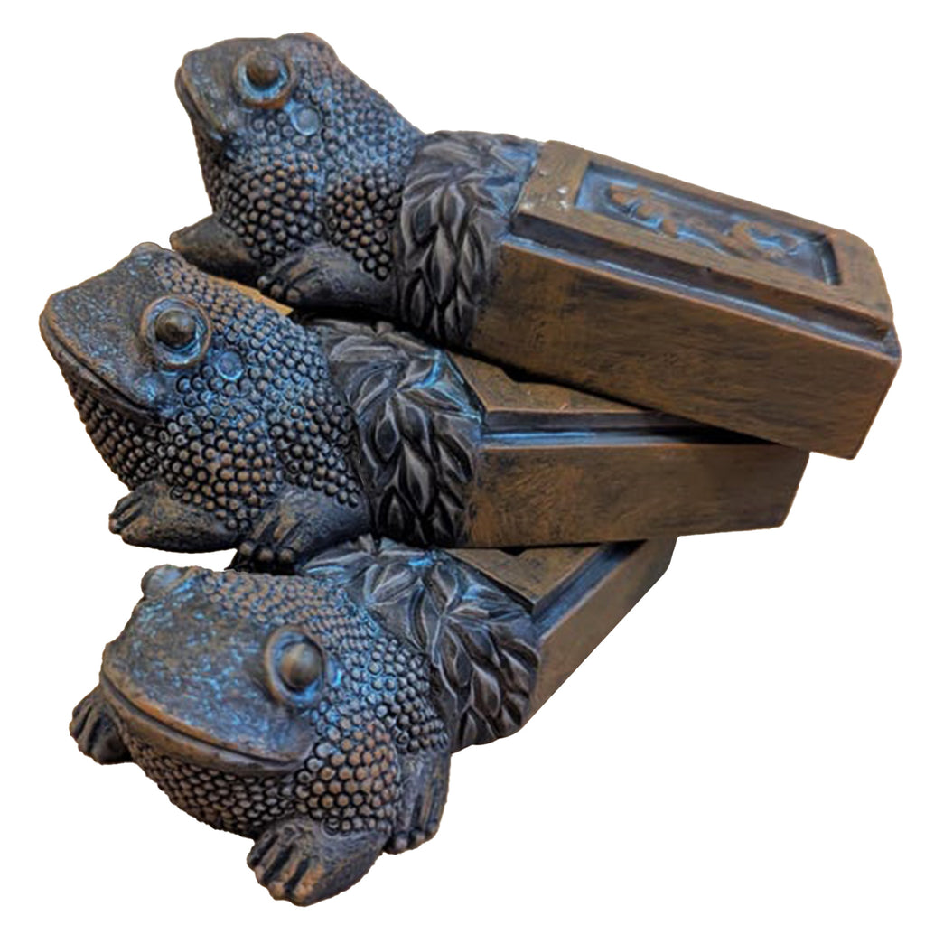 Project E: Copper Patina Epoxy Planter Frog Feet