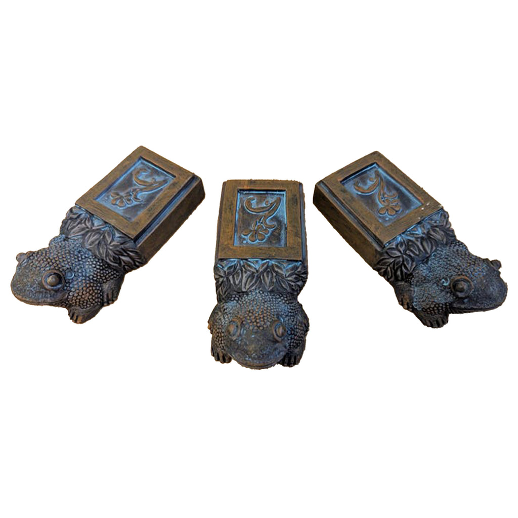 Project E: Copper Patina Epoxy Planter Frog Feet