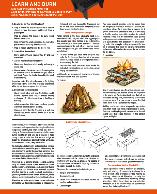 Learn to Burn Mini Fire Pit - Sensory Experience
